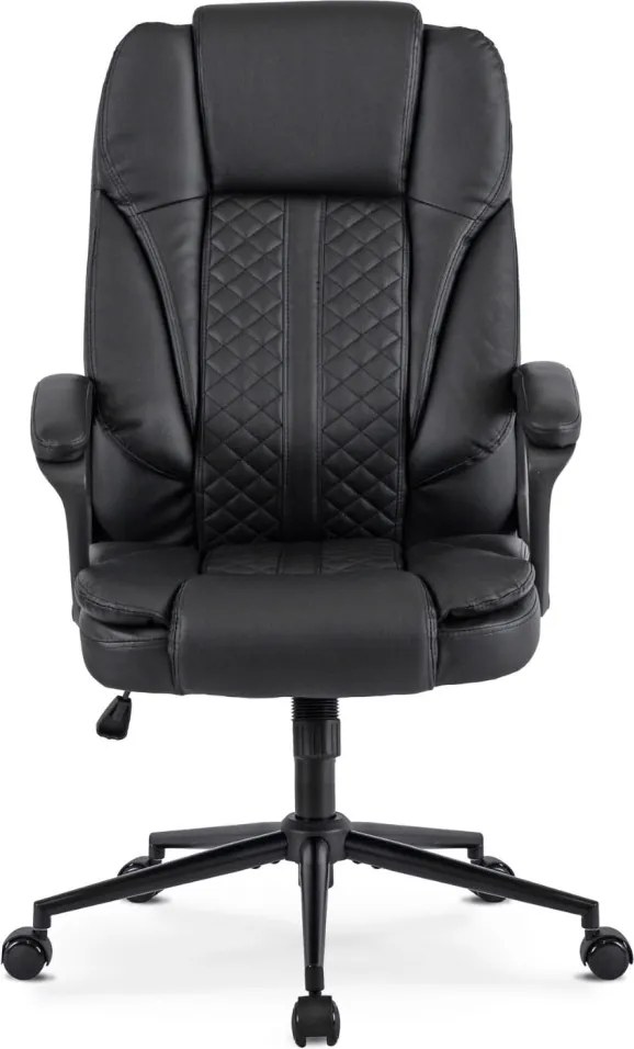 Forgószék fekete színben, műbőr kárpittal. PHONIX