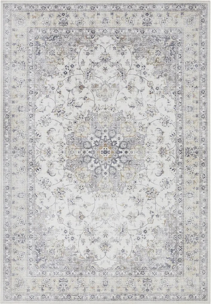 Krémszínű keleti szőnyeg nappaliba 160x230 cm