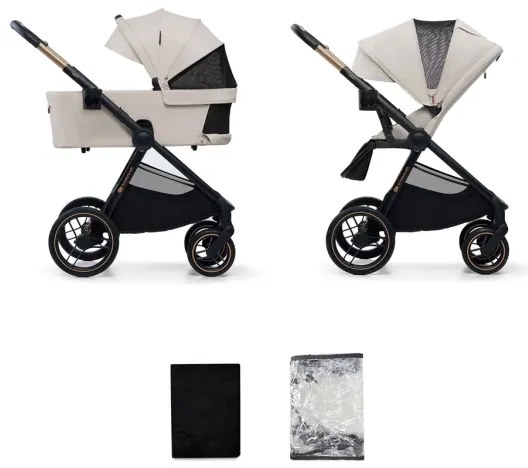 KINDERKRAFT - Kombinált babakocsi 2in1 NEA 2 bézs