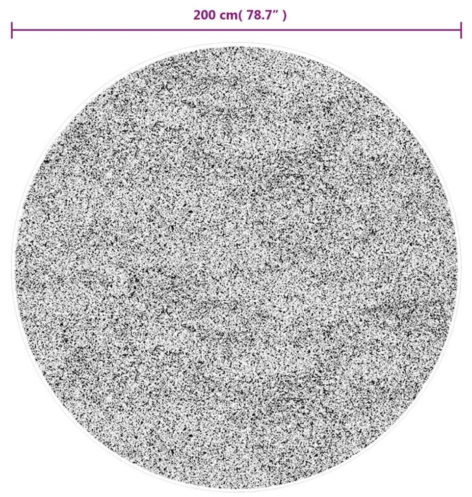 OVIEDO türkiz rövid szálú szőnyeg Ø 200 cm