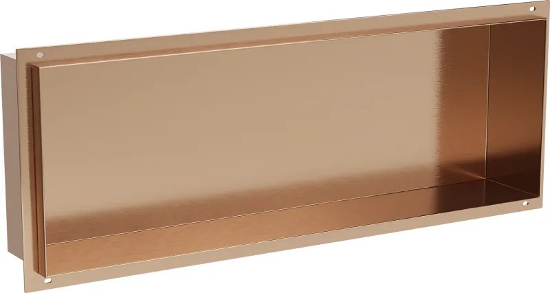 Mexen X-Wall-NR perem nélküli fali polc 60 x 20 cm, kefélt réz - 19C1602010