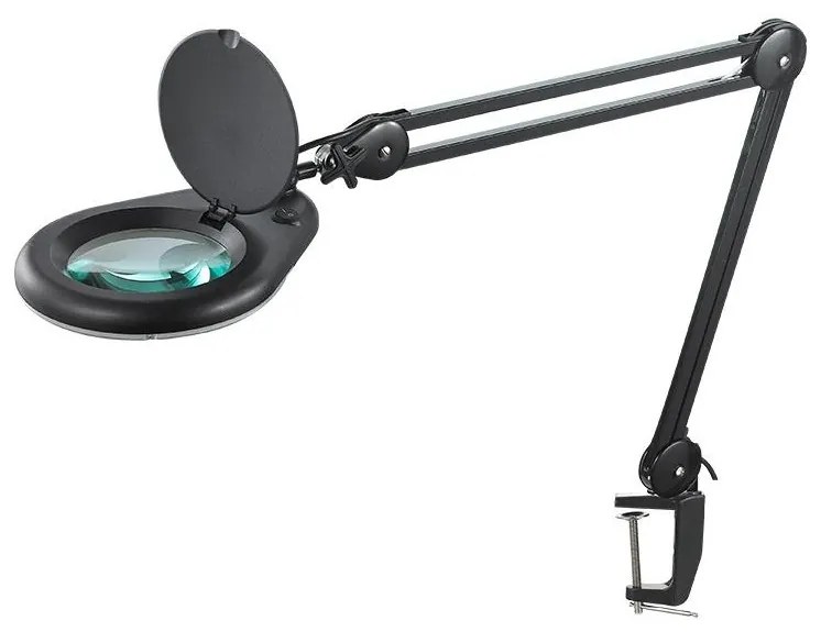 LED Asztali lámpa nagyítóval LED/9W/230V fekete