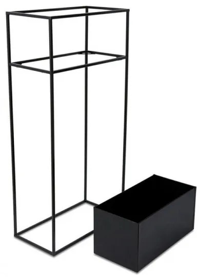 Virágállvány 90x44 cm fekete