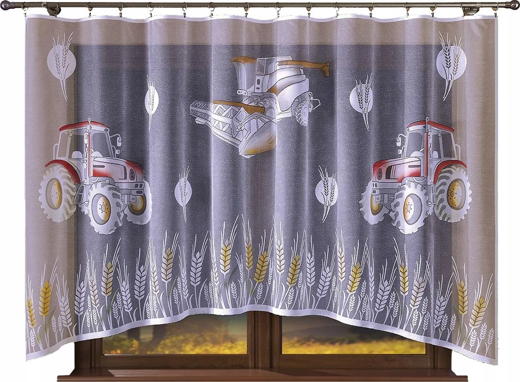 Traktor függöny festett 300x140cm (kész) lengyel prod.