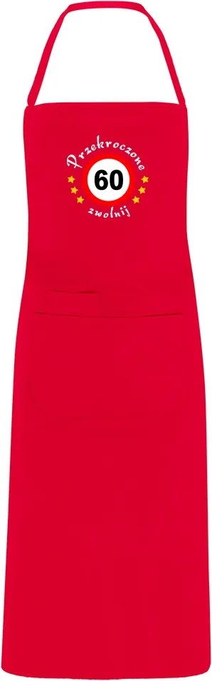 Konyhai kötény hímzéssel ajándék 60. születésnapra Hímzés 60 db