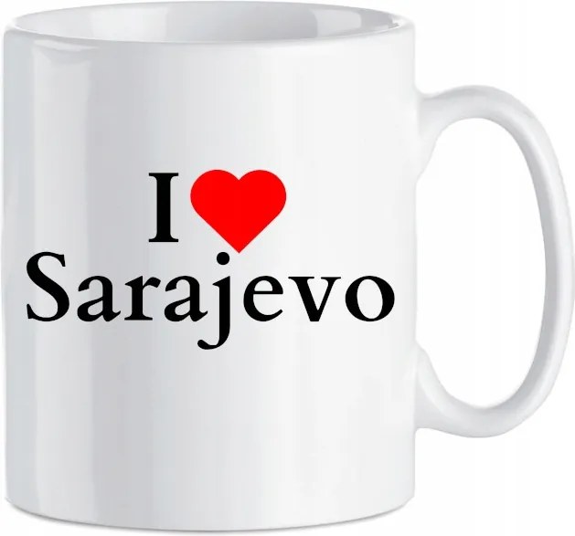 Bögre I Love Sarajevo Bosznia-Hercegovina Ajándék