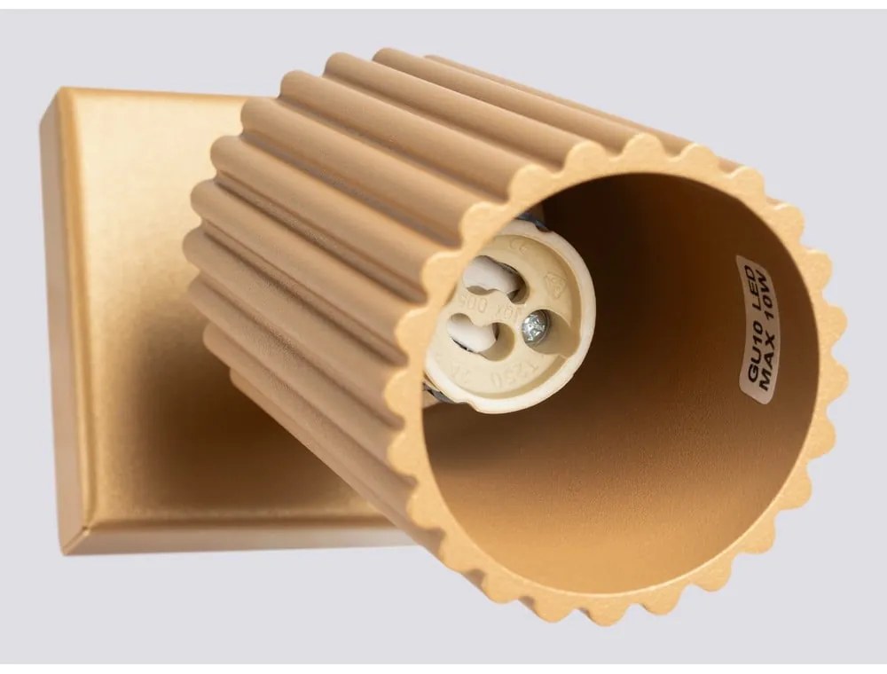 Aranyszínű spotlámpa 8x16 cm Gleam – Sollux