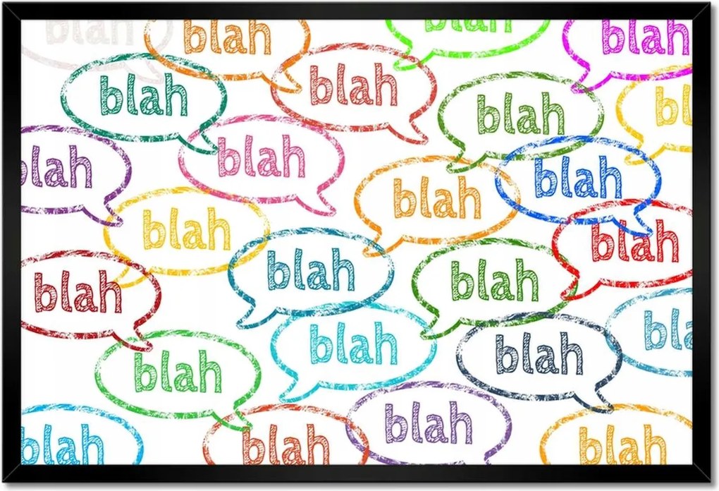 Poszterek keretben 60x40 Blah Blah Blah