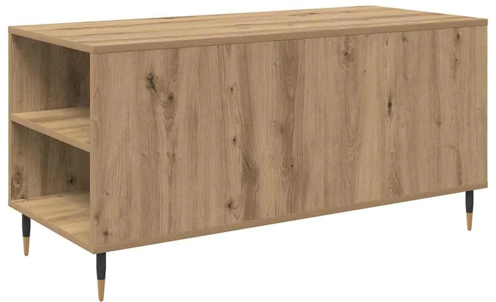 Dohányzóasztal kézműves tölgy 102 x 44.5 x 50 cm Faanyag