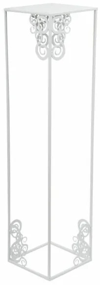 Virágállvány 80x24 cm, fehér