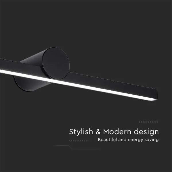 LED fürdőszobai tükörvilágítás 10W/230V 3000K IP65 fekete