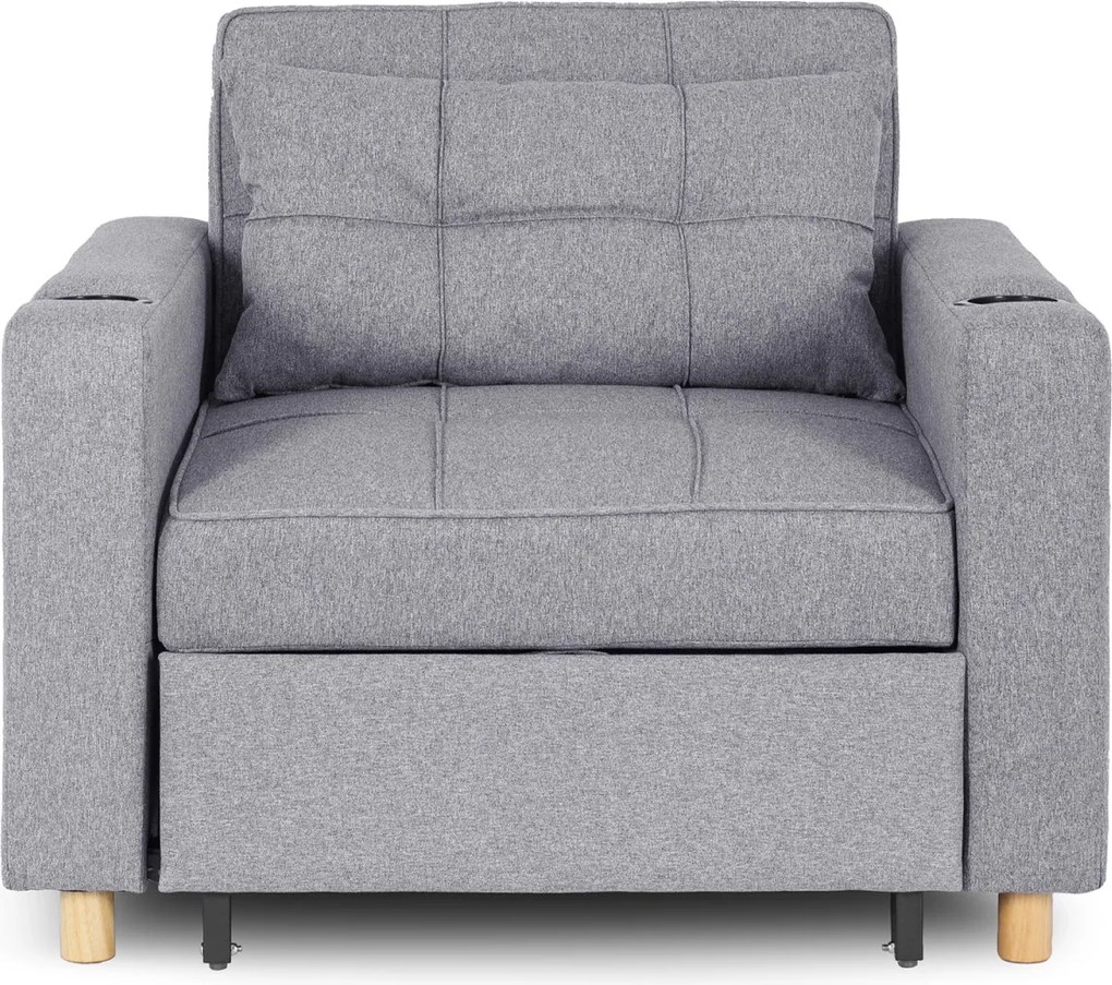 Dönthető fotel szürke, SOLOR