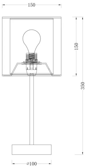 Globo 15190T - Asztali lámpa THEO 1xE14/40W/230V