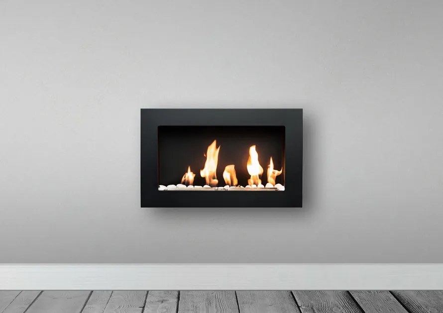 BIO FLAME Easy S Open Black biokandalló 65x40 cm