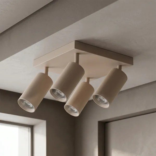 Brilagi - SELE SQUARE spotlámpa 4xGU10/30W/230V bézs