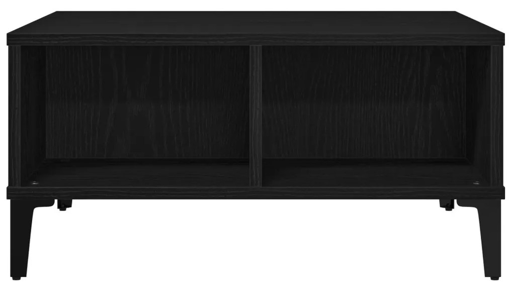 vidaXL Dohányzóasztal Fekete tölgy 60 x 60 x 30 cm