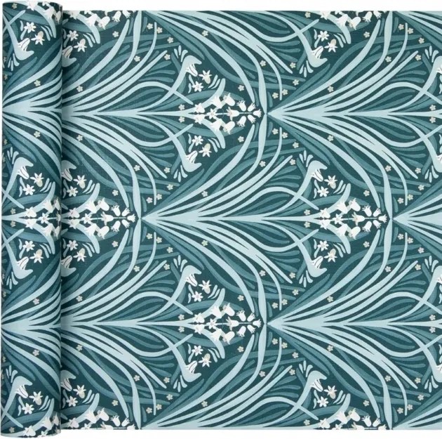 Retro tapéta Virágok geometrikus formában