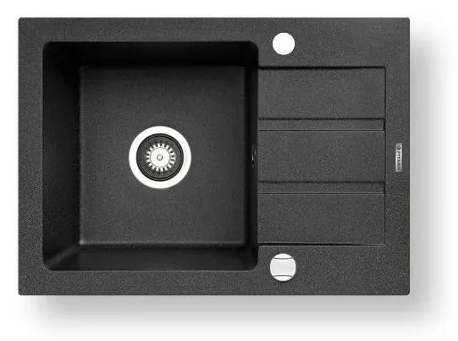 Pyramis 70165701 - NEXT konyhai mosogató 62x44 cm gránit/fekete