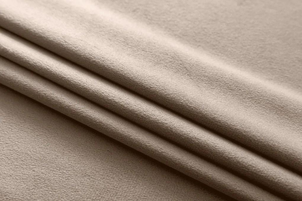 Bézs sötétítő függöny VELVET 140x270 cm Felfüggesztés: Hullámos sínszalag