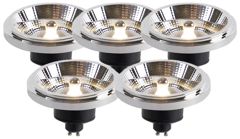 5 darabos LED izzó készlet AR111 GU10 11W 2000K-3000K Dim to Warm