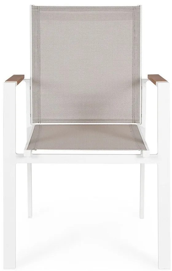 Fehér fém kerti szék szett 4 db-os Heta – Bizzotto