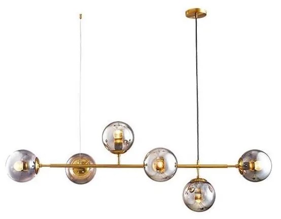 Csillár zsinóron 6xE27/10W/230V arany