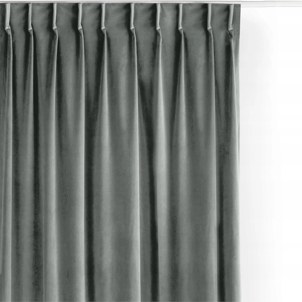 Filumi Velúr függöny sima flexibilis nappali Világos Szürke 400x270