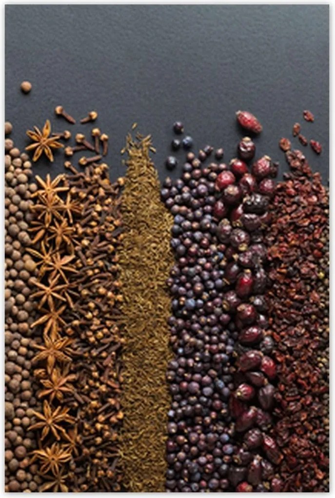 Poszterek 80x120 Színes fűszer szett