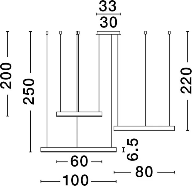 NOVALUCE 9530170 MOTIF Modern Led Függesztett Lámpa LED IP20