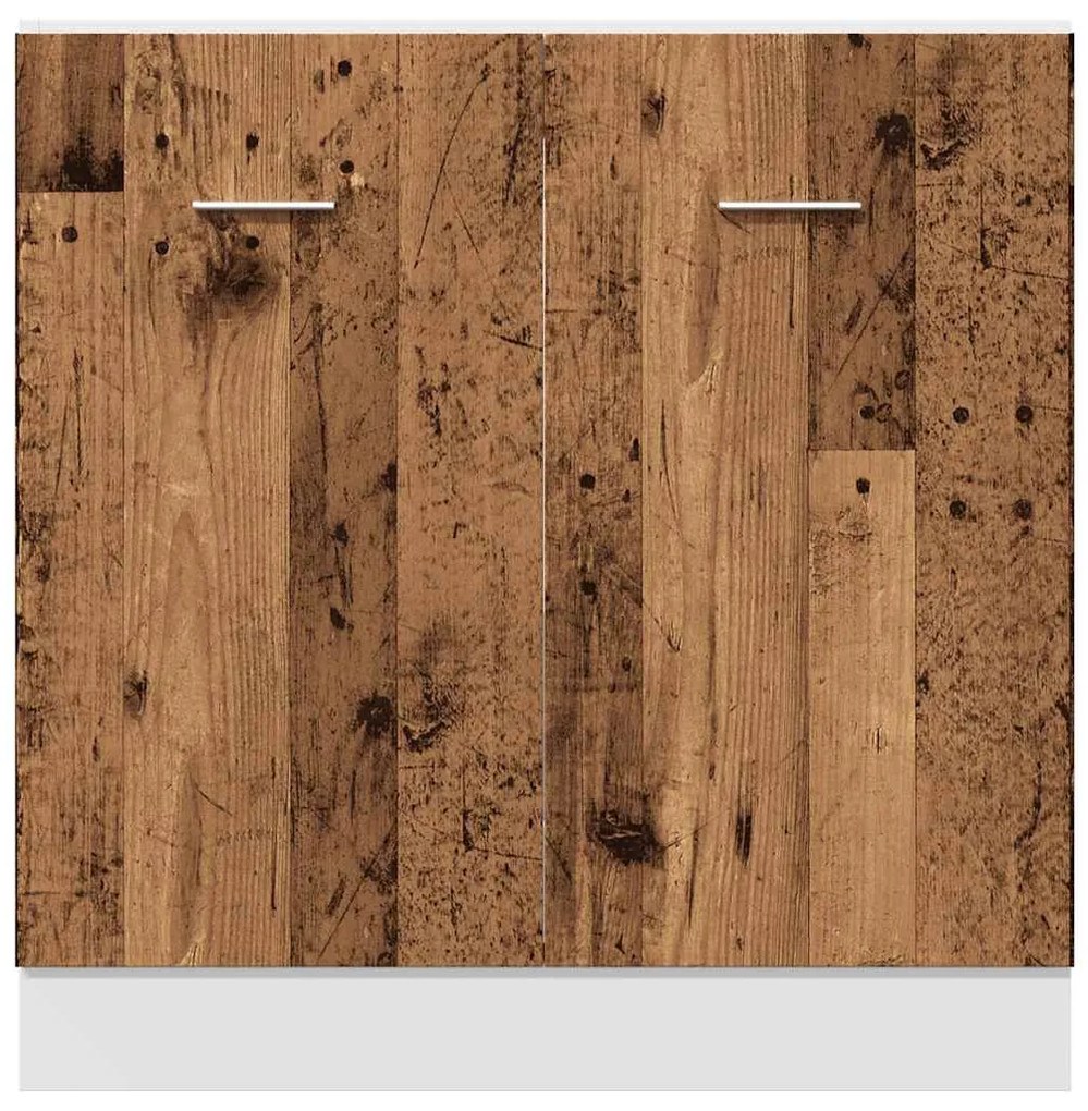 “Lyon” antik fa színű szerelt fa mosogató alsószekrény