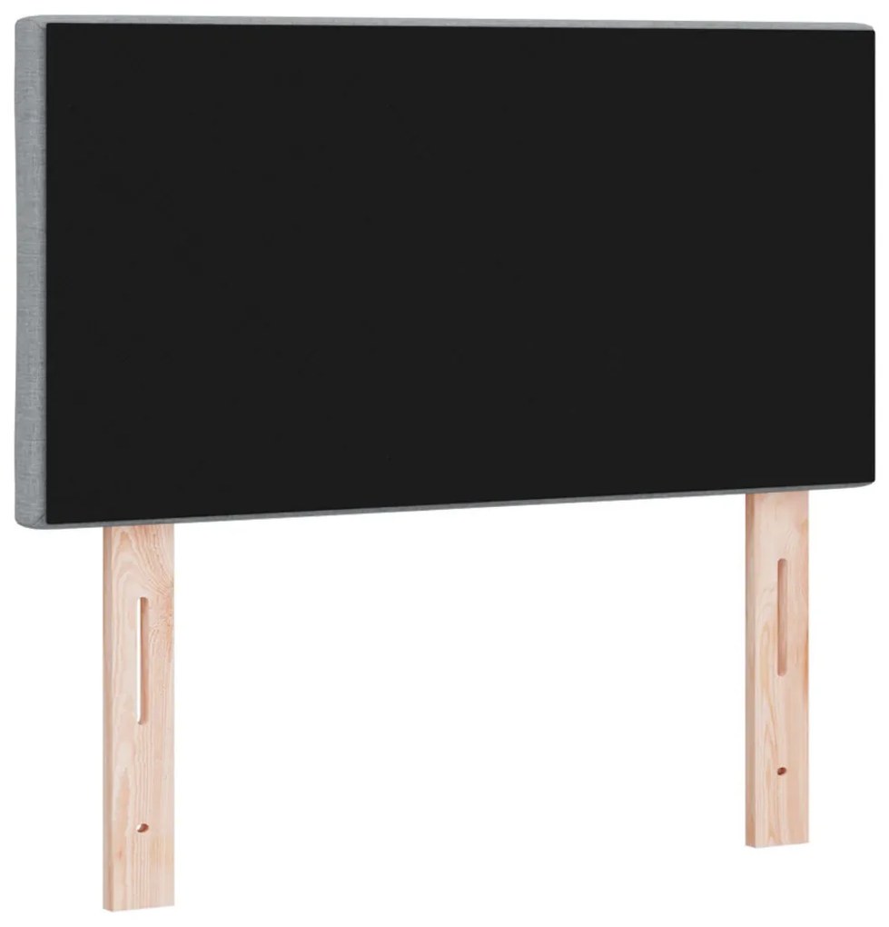 Fejtámla Gyémánt Blokkos Design Világosszürke 80 cm Szövet