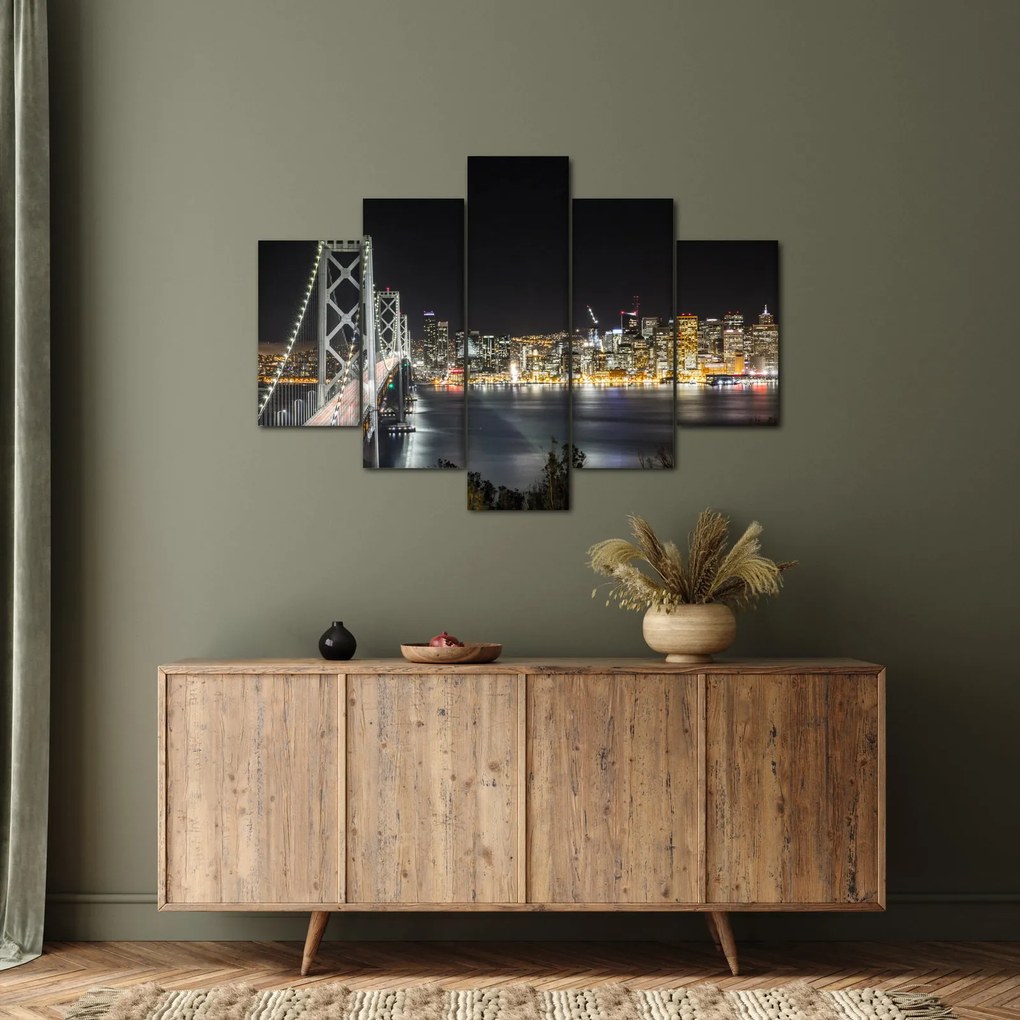 A Brooklyn-híd és a New York-i kép (150x105 cm)
