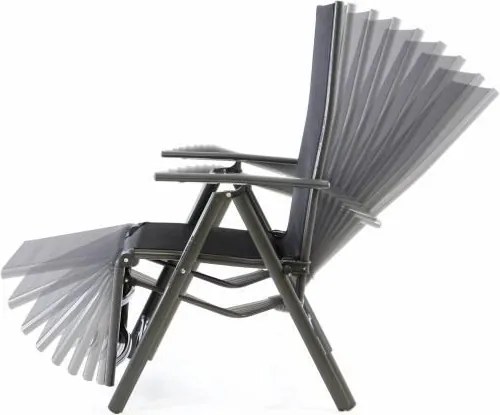 GARTHEN Kerti szék összecsukható RELAX antracit