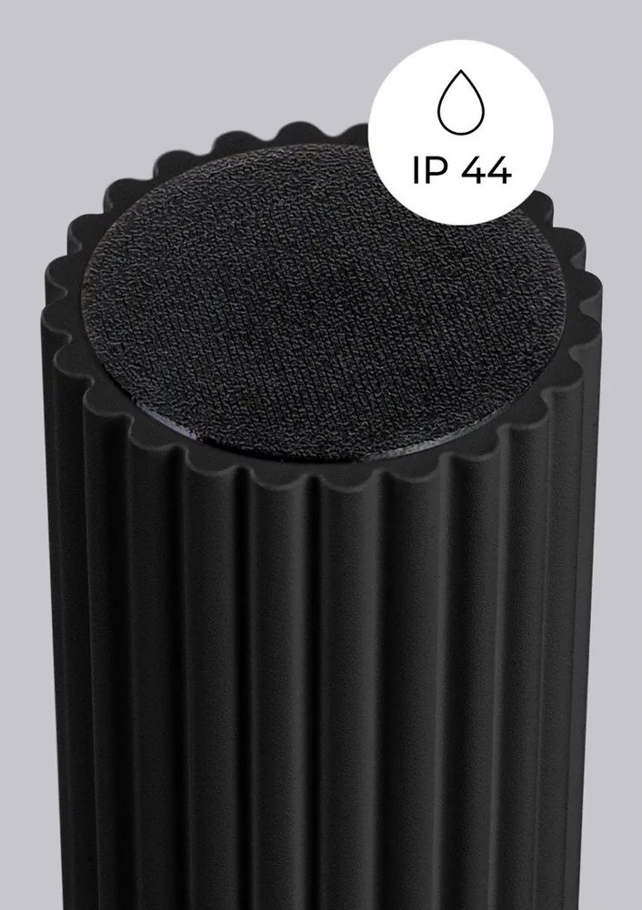 Fekete mennyezeti lámpa üveg búrával ø 12 cm Orbital – Sollux