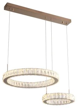 Zuma Line MD3713-2-3GT - GIRONA LED csillár kábelen LED/36W/230V rózsaarany