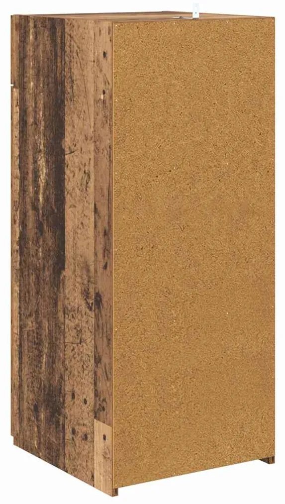 Széf fiókkal kézműves tölgy 42.5 x 40 x 93 cm Faanyag