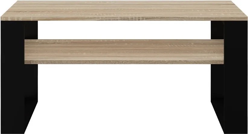 1P dohányzóasztal, sonoma-fekete