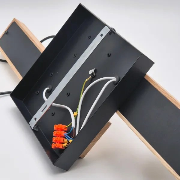 Csillár zsinóron CORTINA 2xE27/15W/230V + 2xG9/5W/230V fekete/tölgy