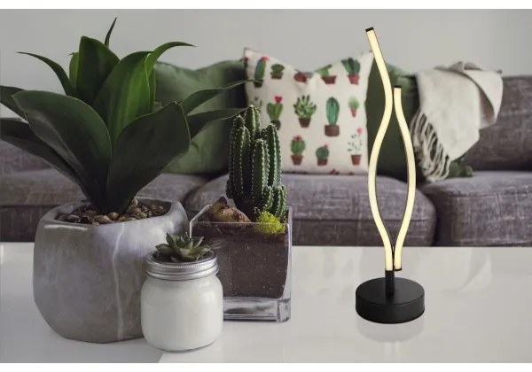 Globo 67206T - LED Asztali lámpa GERONIMO LED/12W/230V fekete