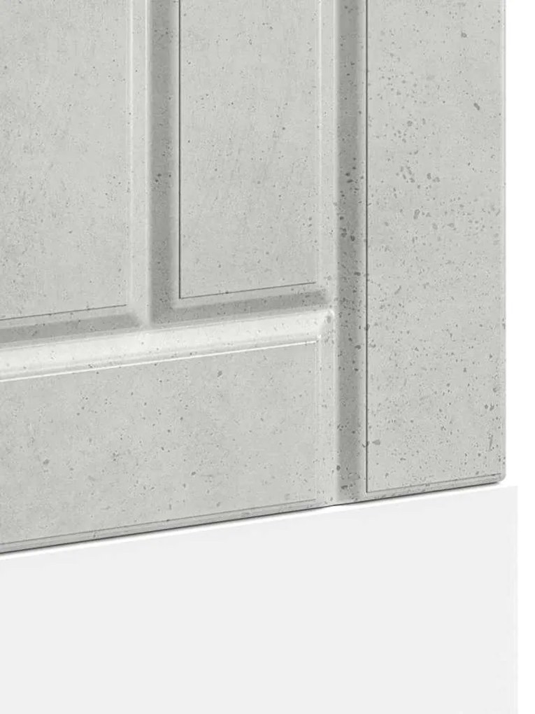 mosogatógép panel Lucca beton szürke színű fából készült műfa
