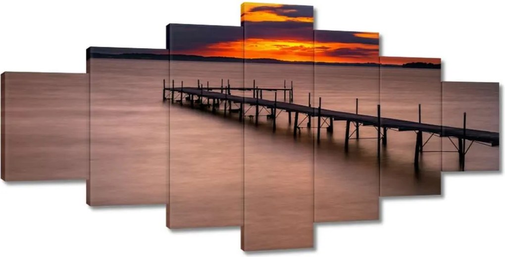 Vászonkép 210x100 Nyugati tó móló