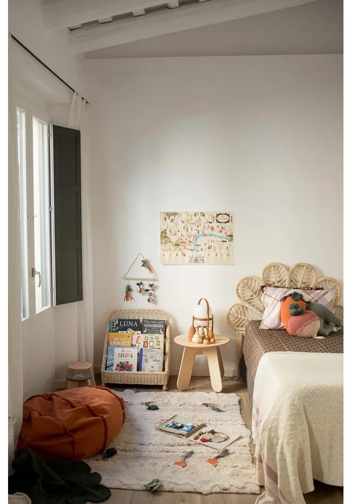 Krémszínű pamut gyerek játszószőnyeg 120x160 cm Veggie Garden – Lorena Canals