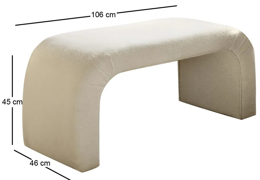 Zsámoly Naos Bench (fehér). 1087818