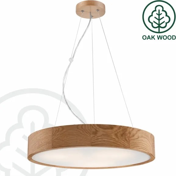 Brilagi - LED RGBW dimmelhető csillár CARVALHO 3xE27/9W/230V Wi‑Fi, tölgy, átm. 47,5 cm