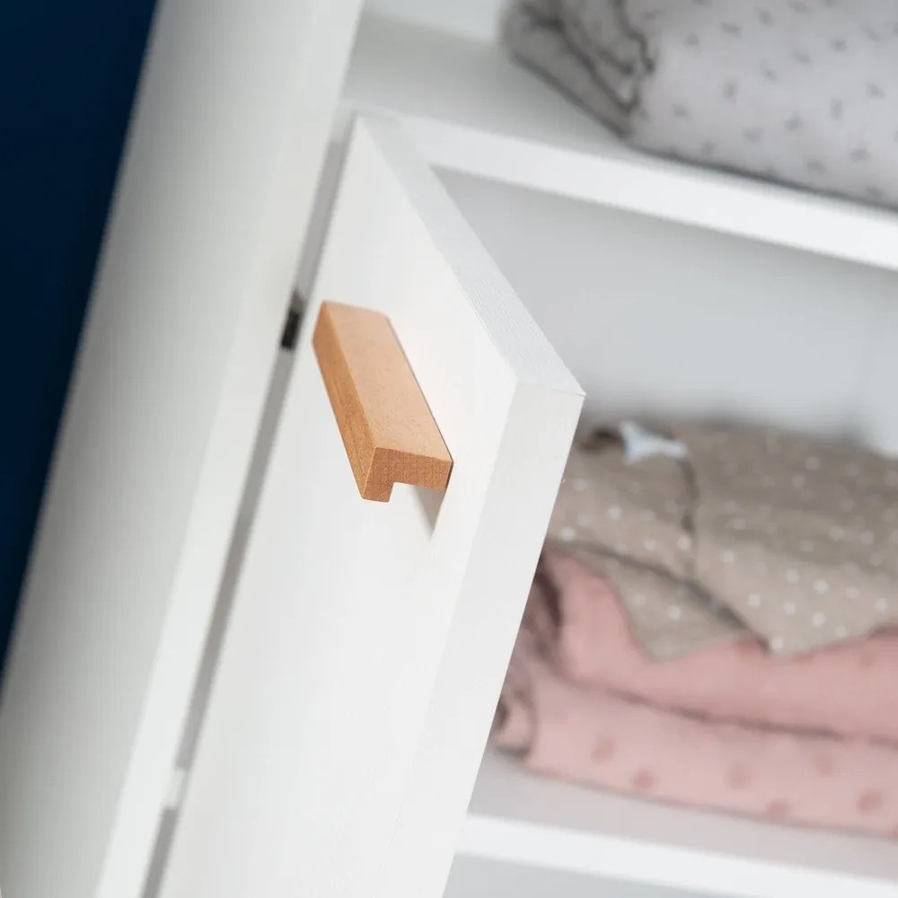 Fehér gyerek komód pelenkázó feltéttel 88x98x75 cm Anton – Roba