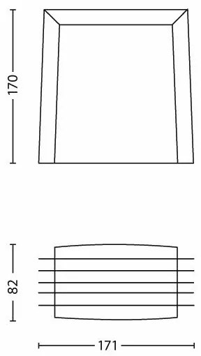 Philips - Kültéri fali lámpa SHADES 1xE27/15W/230V IP44 ezüst
