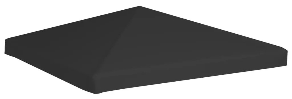 fekete pavilon-tetőponyva 270 g/m² 3 x 3 m