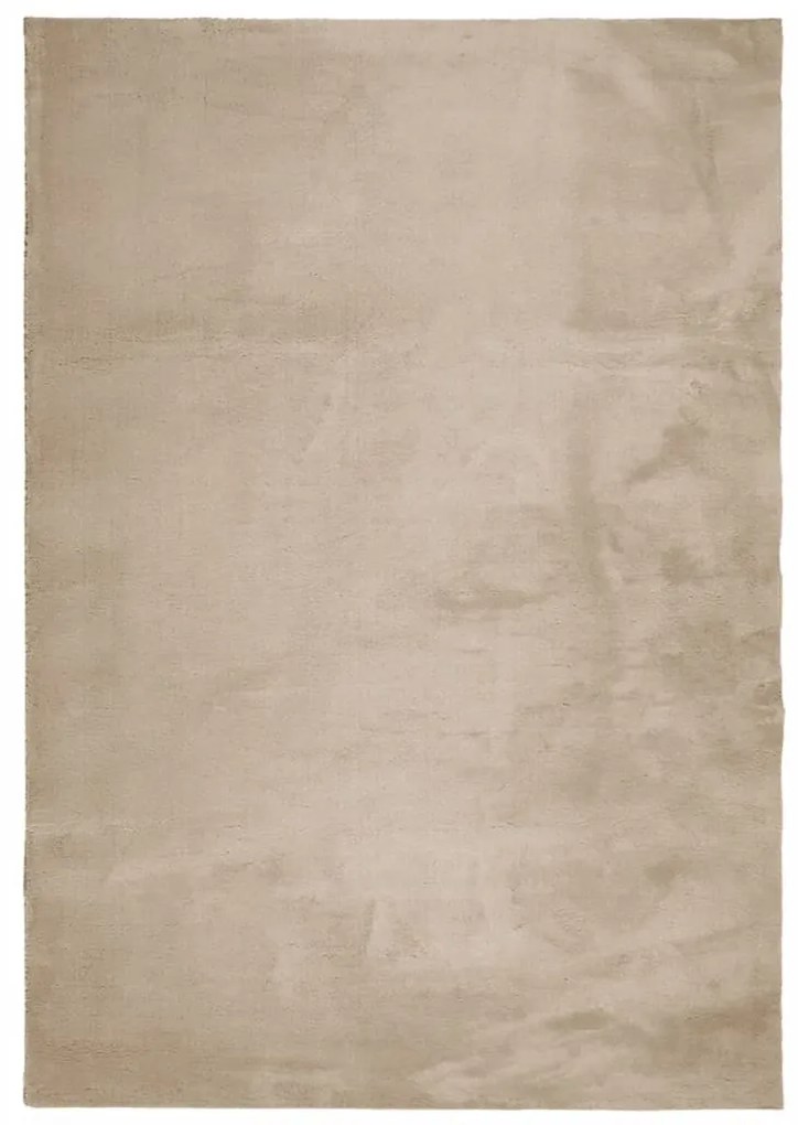 HUARTE homokszínű rövid szálú puha és mosható szőnyeg 140x200cm