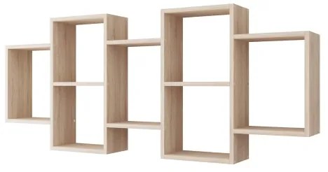 Fali polc TRIO 65x161 cm sonoma tölgy