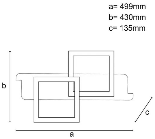 LED Dimmelhető mennyezeti lámpa LED/85W/230V 3000-6500K + távirányítás